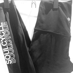 LULULEMON + SoulCycle Black Align 7/8 pant